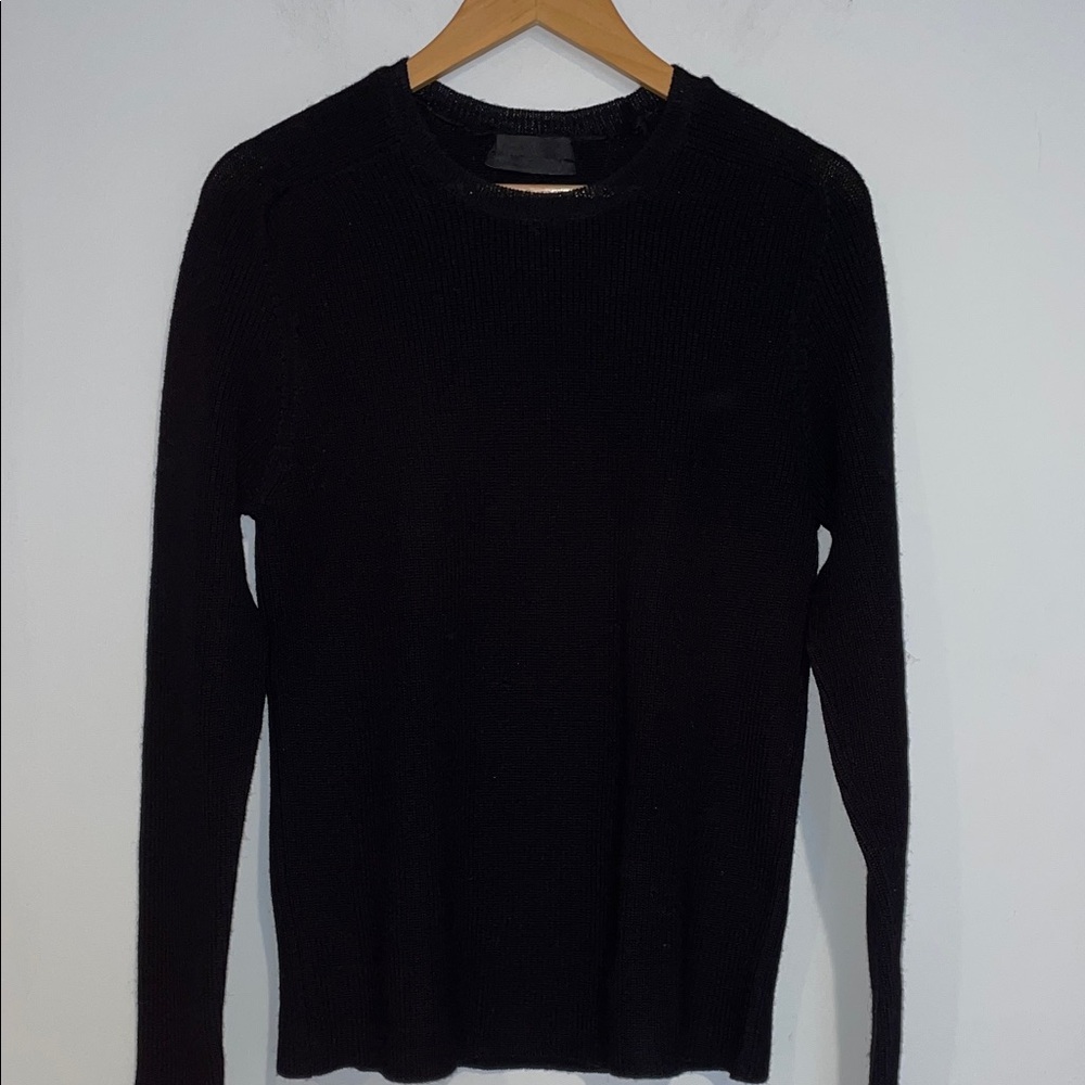 Balenciaga Women’s Black Crewneck Knit Sweater Sz Large